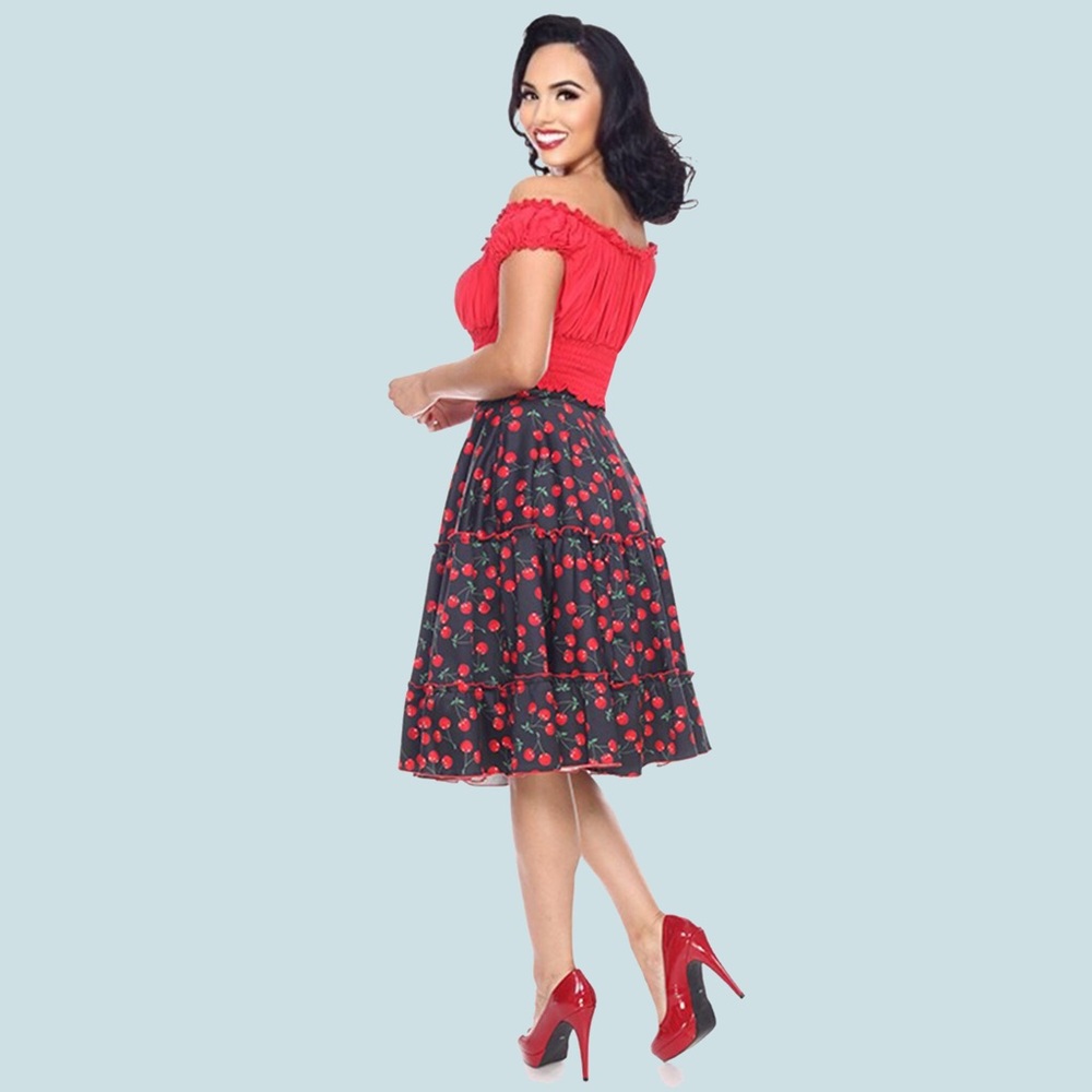 🍒Sweet Cherry Cha Cha Skirt - Picture 4 of 5